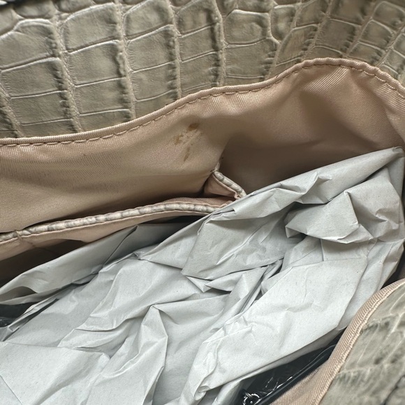 BCBG | Crocodile Embossed Vegan Leather Tote Bag - Picture 4 of 4